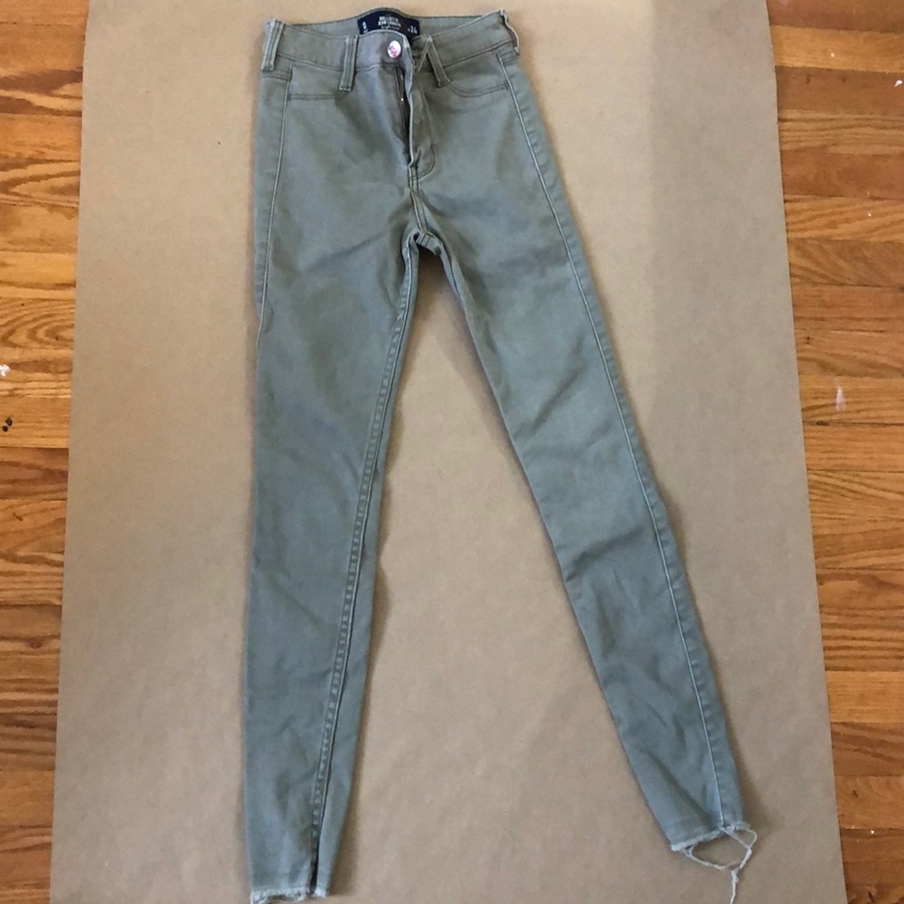 Olive green jeggings